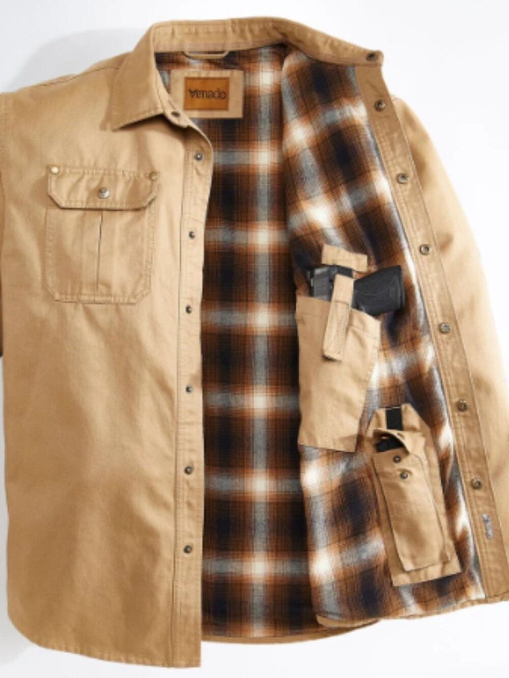 Bountyman Concealed Carry Shirt Jacket - Barnwood Tan | LT